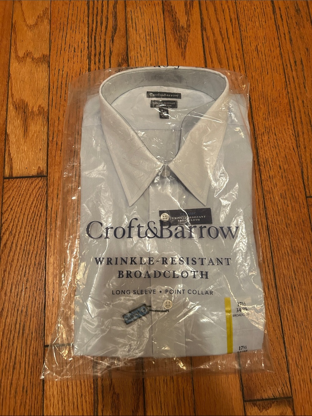 croft & barrow Light Blue Long-Sleeve Dress Shirt